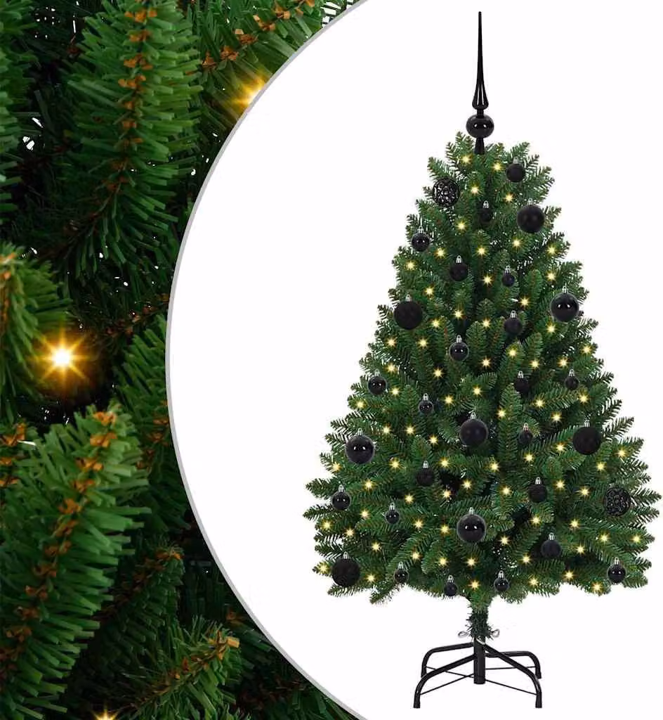Albero di Natale artificiale Verde 120 cm PVC e Metallo