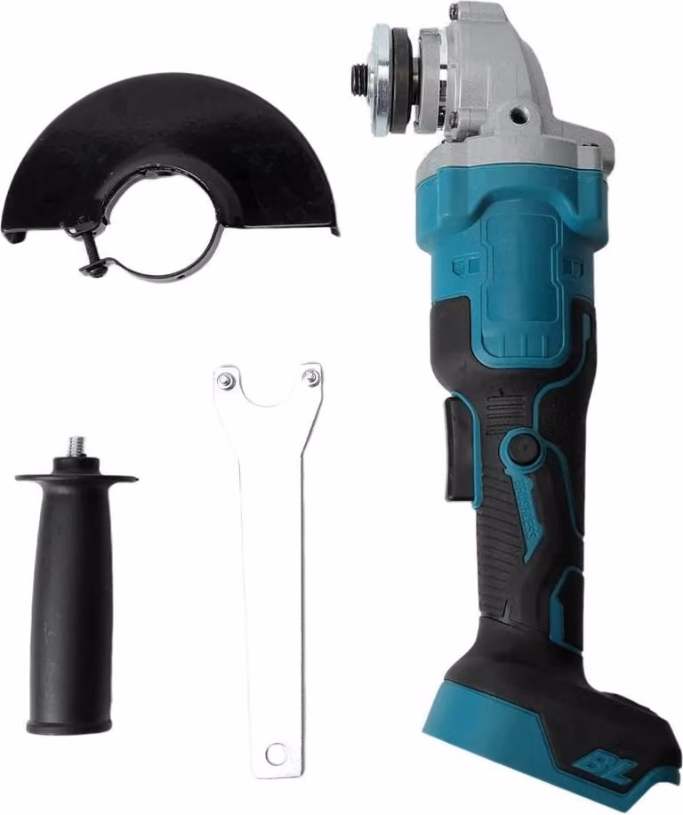Smerigliatrice angolare, motore brushless, controllo a 3 velocità, blu, EU