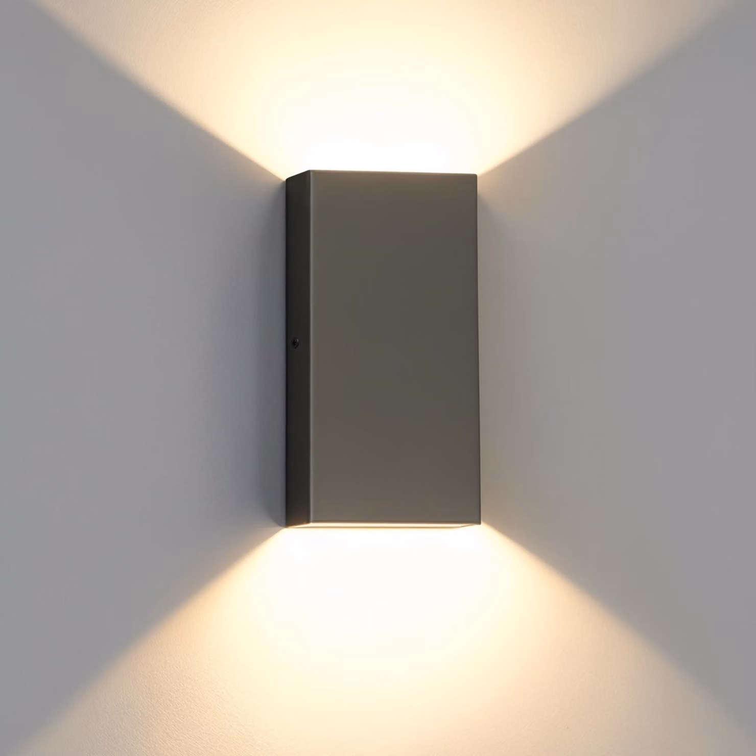 Lampada da parete a LED per esterni, colore grigio antracite, grado di protezione IP54, 14 W, 230 V