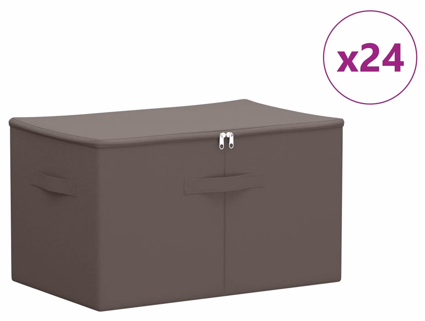 Scatola di Stoccaggio 24 pcs Grigio 60 x 43 x 35 cm