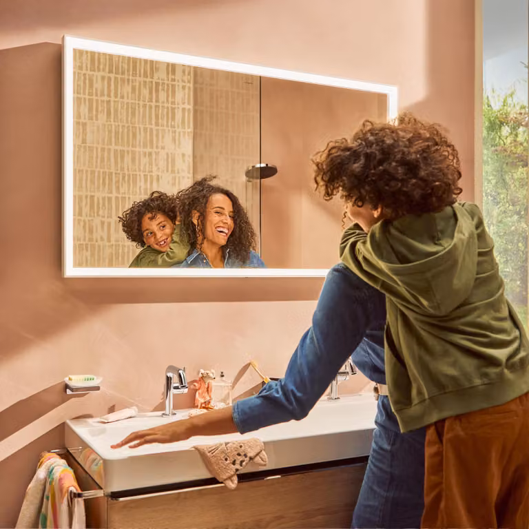 hansgrohe Tecturis S WTM 110 Fine CoolStart con set di scarico con tirante cromato, 1 pz.