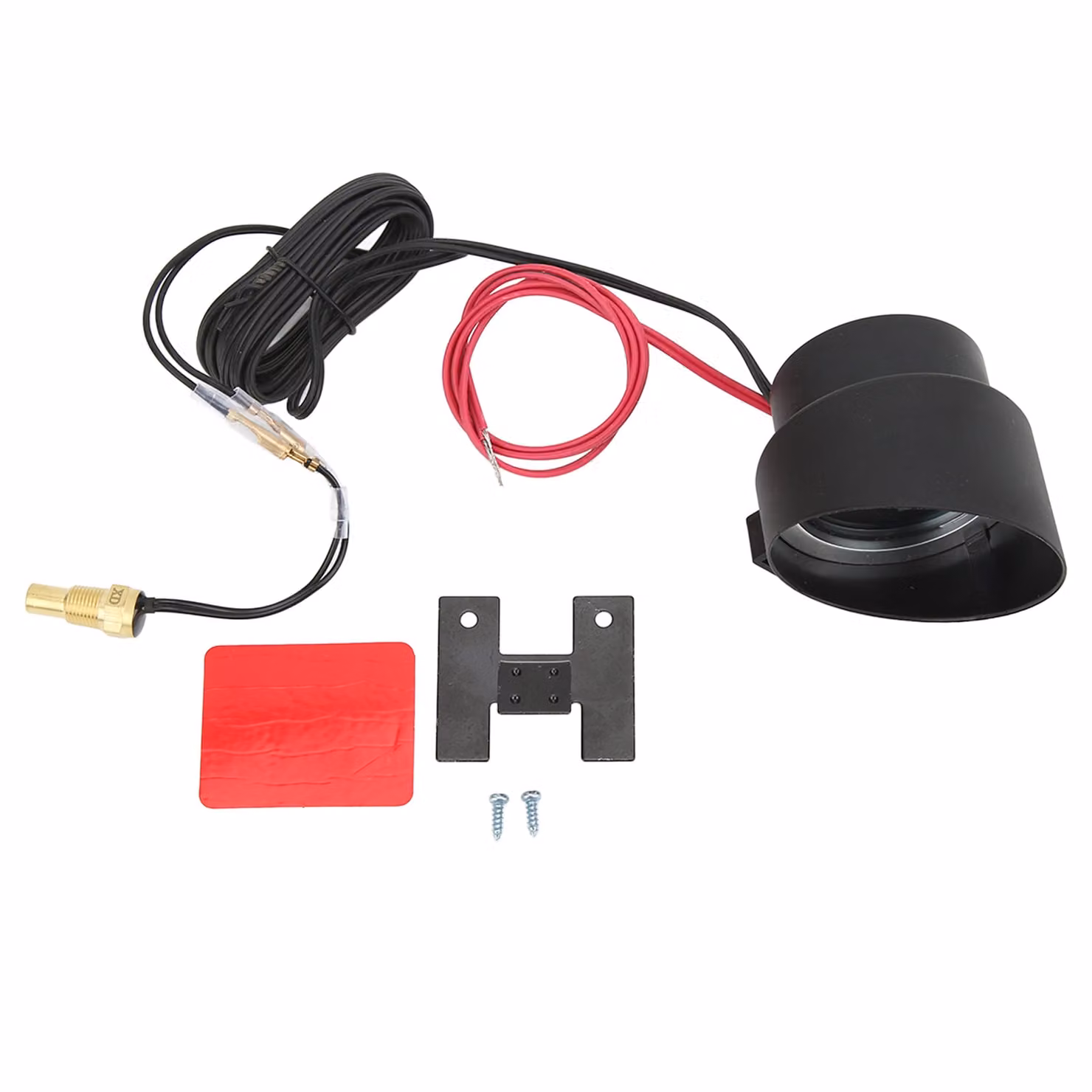 Indicatore di temperatura dell'acqua dell'automobile, indicatore digitale di temperatura dell'acqua, voltmetro a LED, misuratore di temperatura dell'acqua, voltmetro digitale a LED, voltmetro a LED rotondo