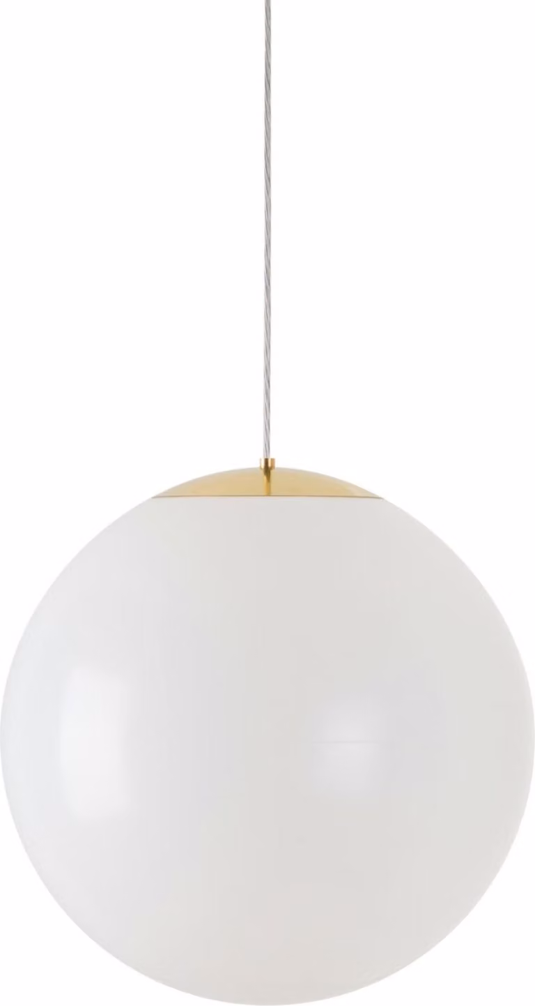 OSMONT ISI64849 ISIS S4 PM HP apparecchio a sospensione in plastica ottone lucido / bianco IP40 4000 K 59W LED