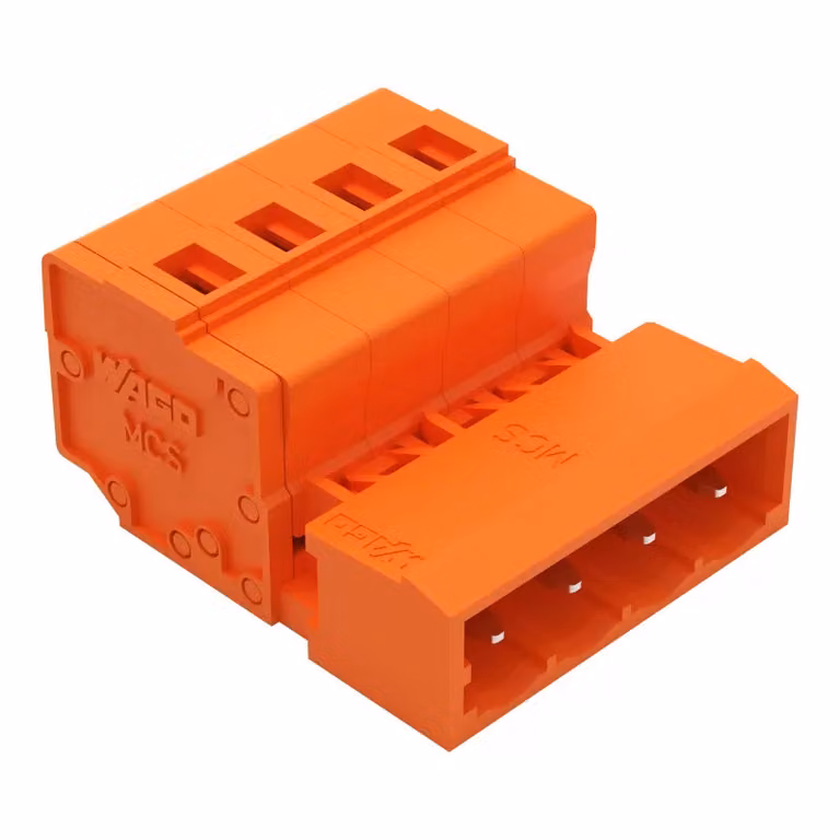 Connettore maschio WAGO Standard 300 Numero di poli Totale 4 Passo 5,08 mm 231-634 100 pz.