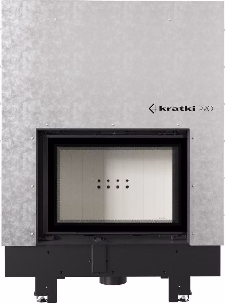 KRATKI MBM 10 kW Ø 200 inserto camino in acciaio con porta scorrevole