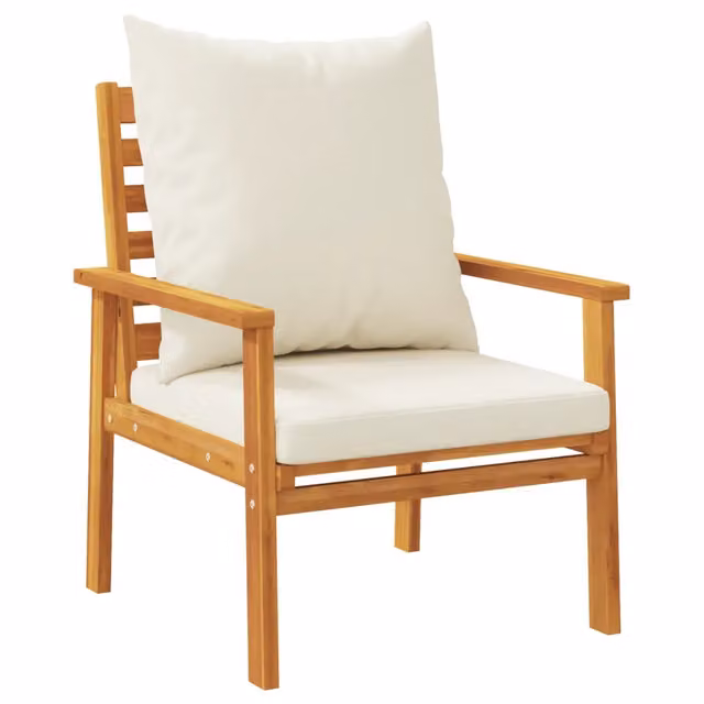 Poltrone da Giardino 2 pz con Cuscino in Legno Massello Acacia CFW1899194