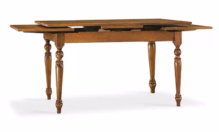 Tavolo allungabile in legno massello di noce Mobili 2G L/P/H: 140 x 85 x 78 cm