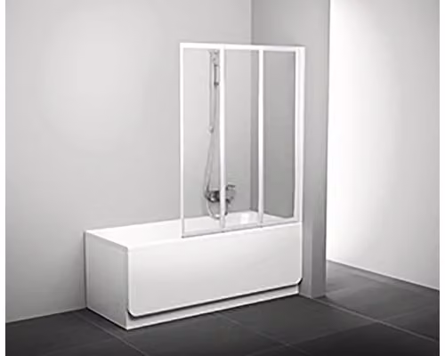 Schermo per vasca da bagno RAVAK VS3 100 Bianco+Rain 795P010041