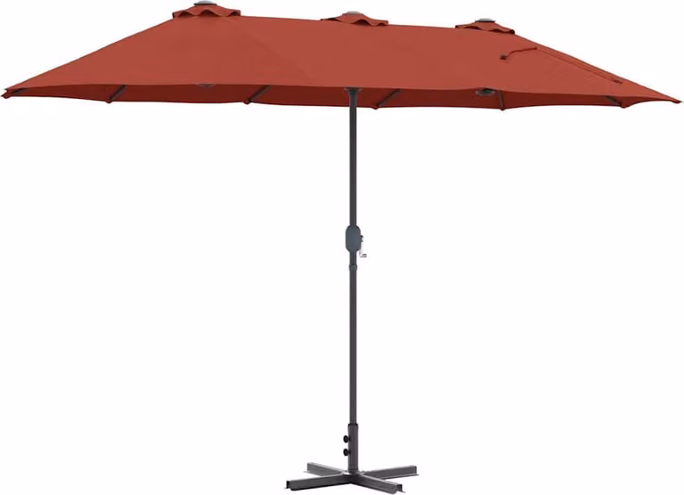 Ombrello da giardino Terracotta 370 x 197 x 239 cm
