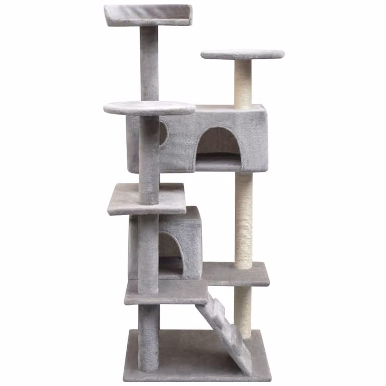 vidaXL Tiragraffi per gatti in sisal 125 cm Grigio
