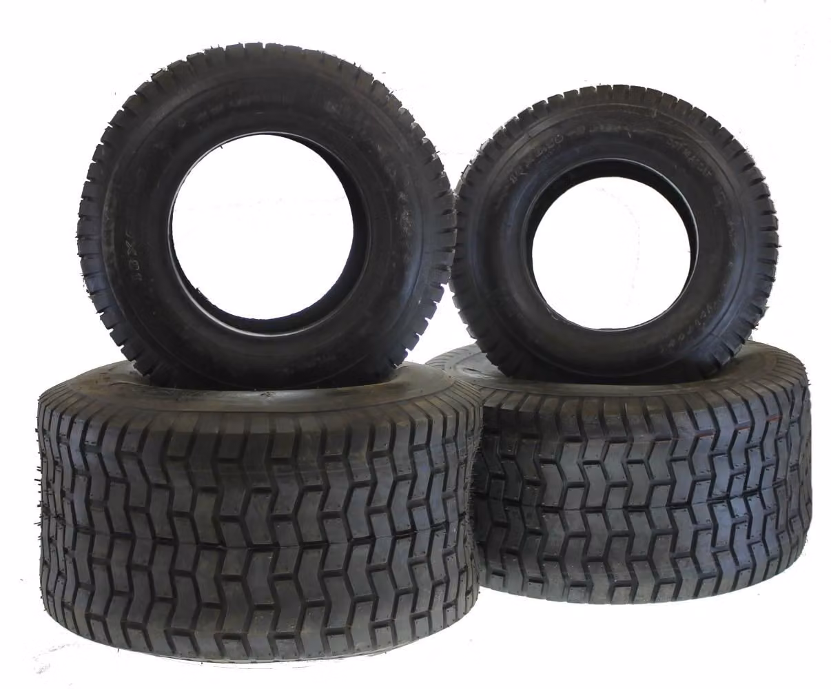 Set di pneumatici 2x 20x10-8 e 2x 16x6.5-8 tubeless TL per trattorini tosaerba bulldog nuovo