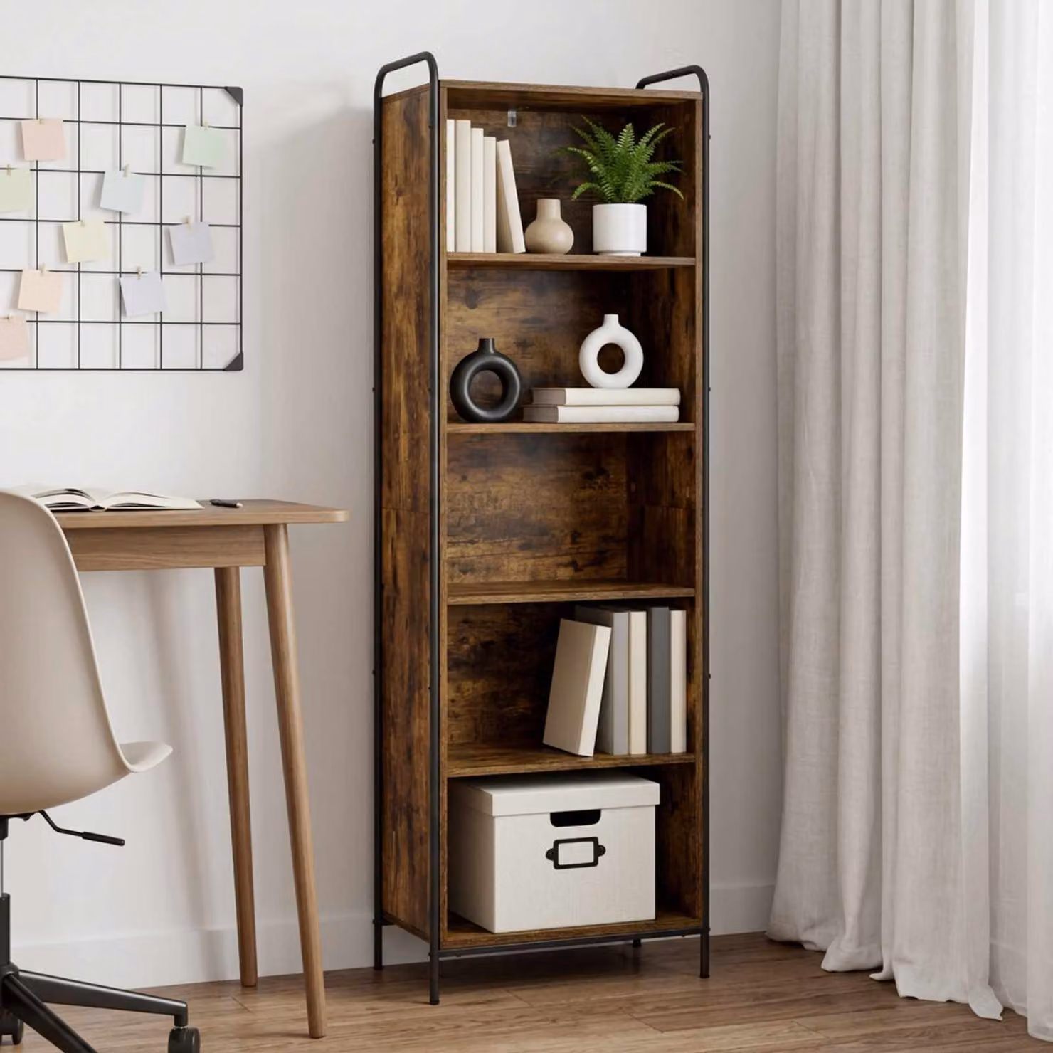 vidaXL Armadio per Libri 55,5 x 33 x 174 cm Legno ingegnerizzato