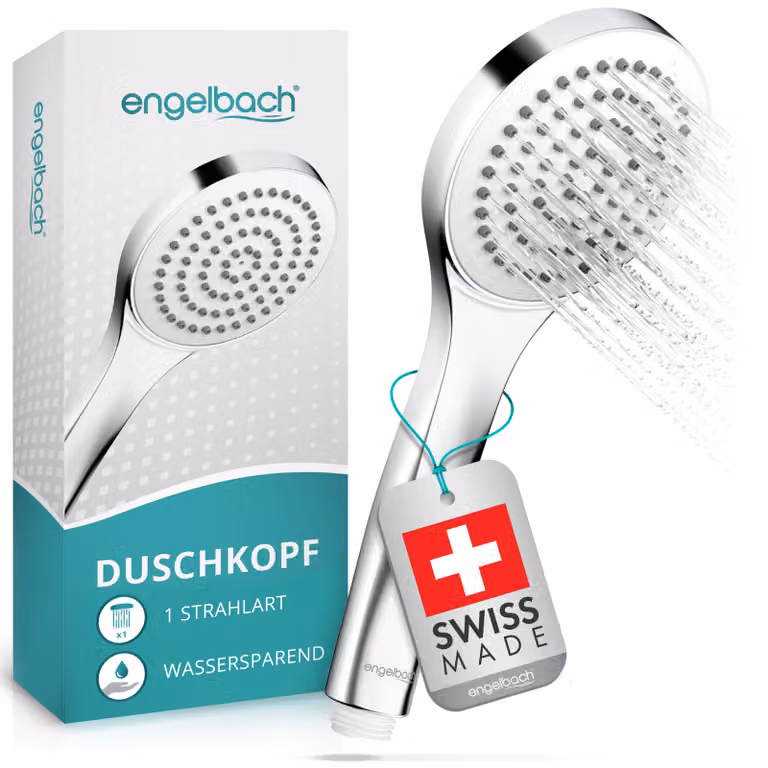 Soffione doccia a risparmio idrico 9 l/min, cromato