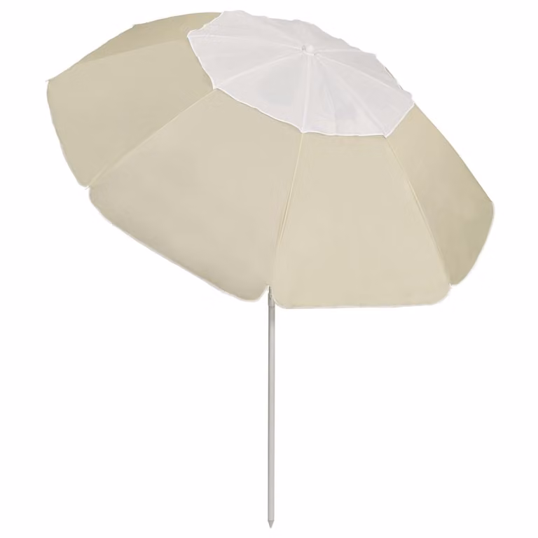 vidaXL Ombrellone sabbia giallo 300 cm
