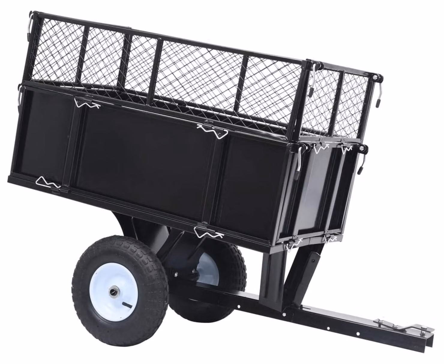 Carrello a piattaforma pieghevole - Capacità di carico: 150 kg - Struttura in acciaio - Colore: nero