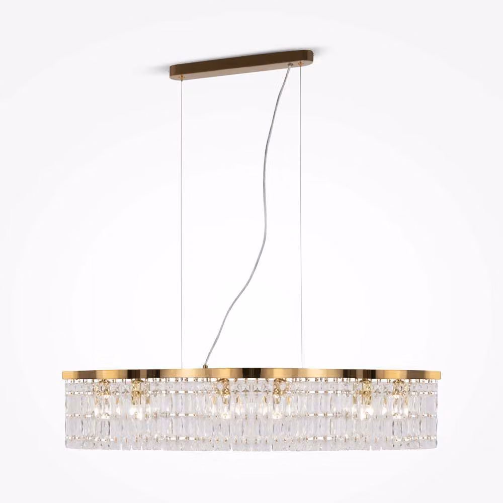 Lampadario Contemporaneo Dune Metallo Oro 6 Luci