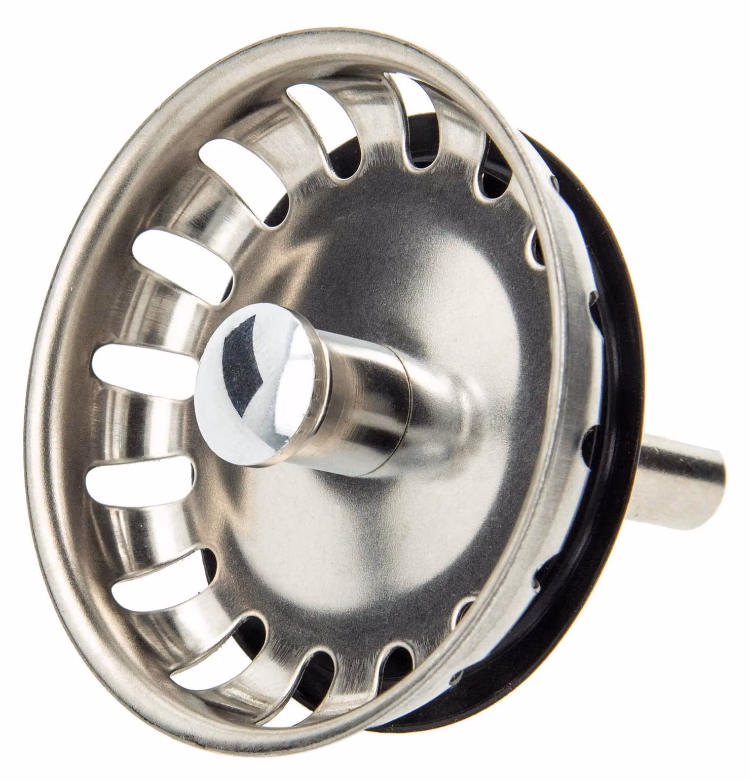 Filtro a cestello per lavello, diametro 54 mm, in acciaio inossidabile, con barra di guida