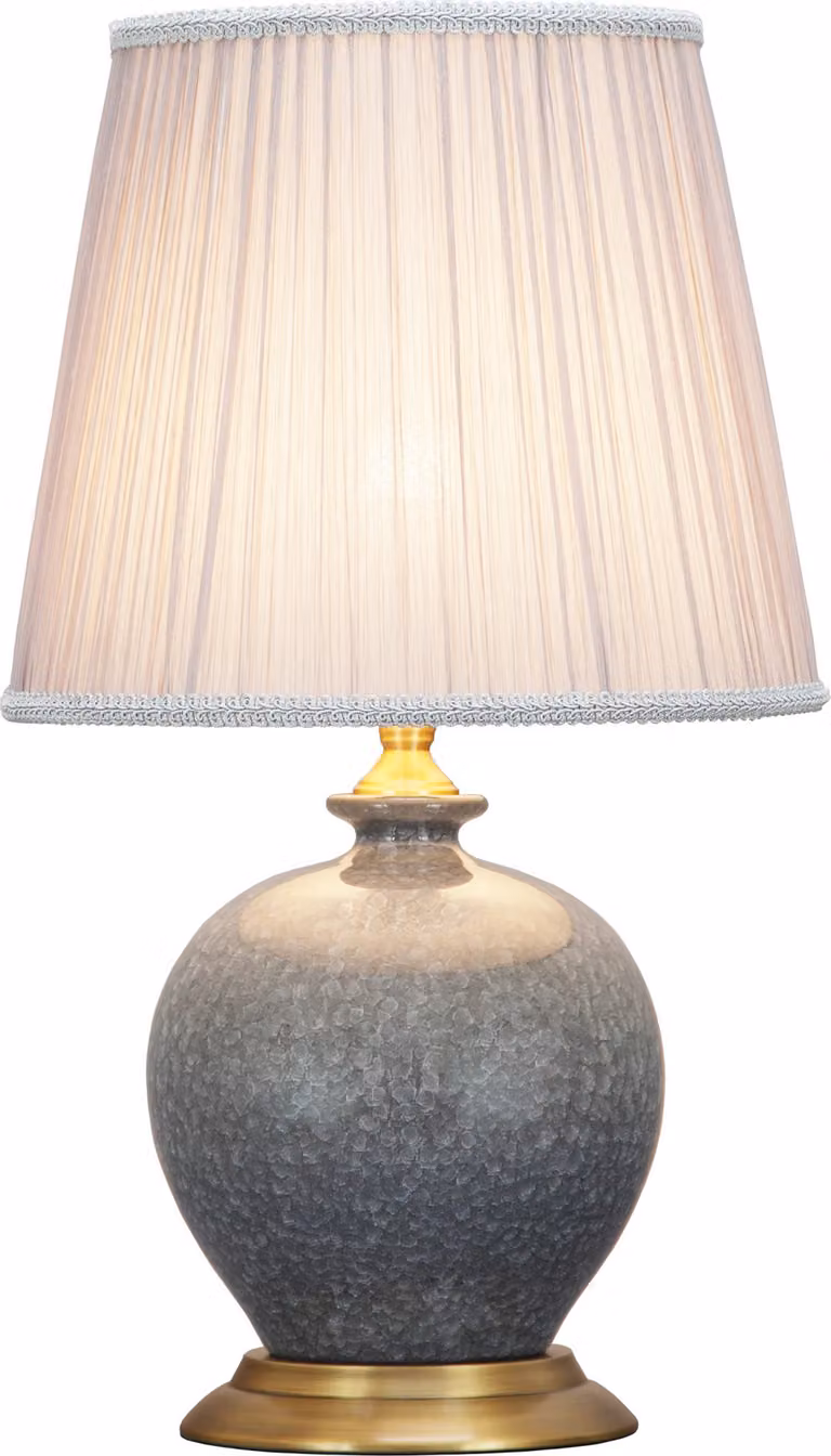 Fine Asianliving Lampada da tavolo cinese in porcellana con paralume E27 Lampada da tavolo orientale in Vetroceramica Lampade da comodino camera da letto soggiorno