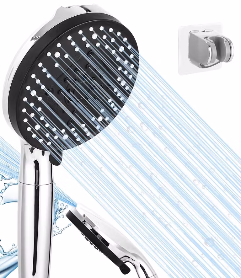 Omgoods - Doccetta manuale con filtro dell'acqua e 8 getti