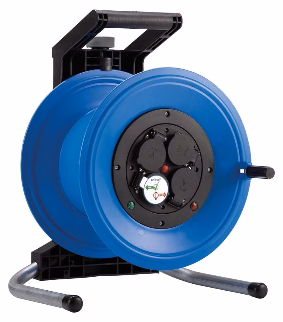 HEDI K3000TF, tamburo per cavi in plastica, modello Plus 320, vuoto, resistente agli spruzzi
