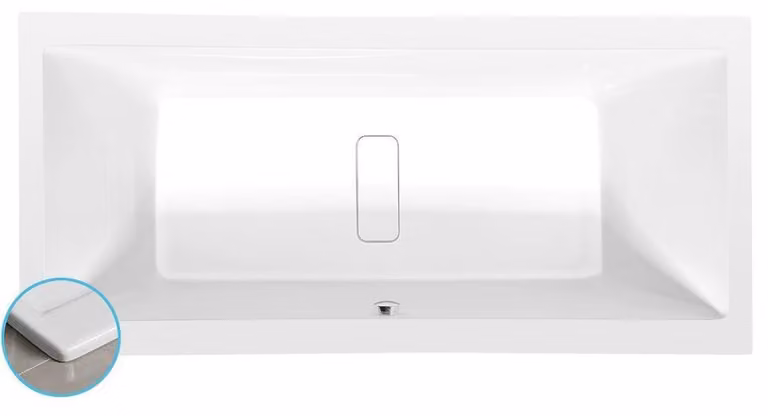 Vasche da bagno Polysan - Vasca da bagno Marlene Slim, 2000x900x480 mm, bianco 78731S