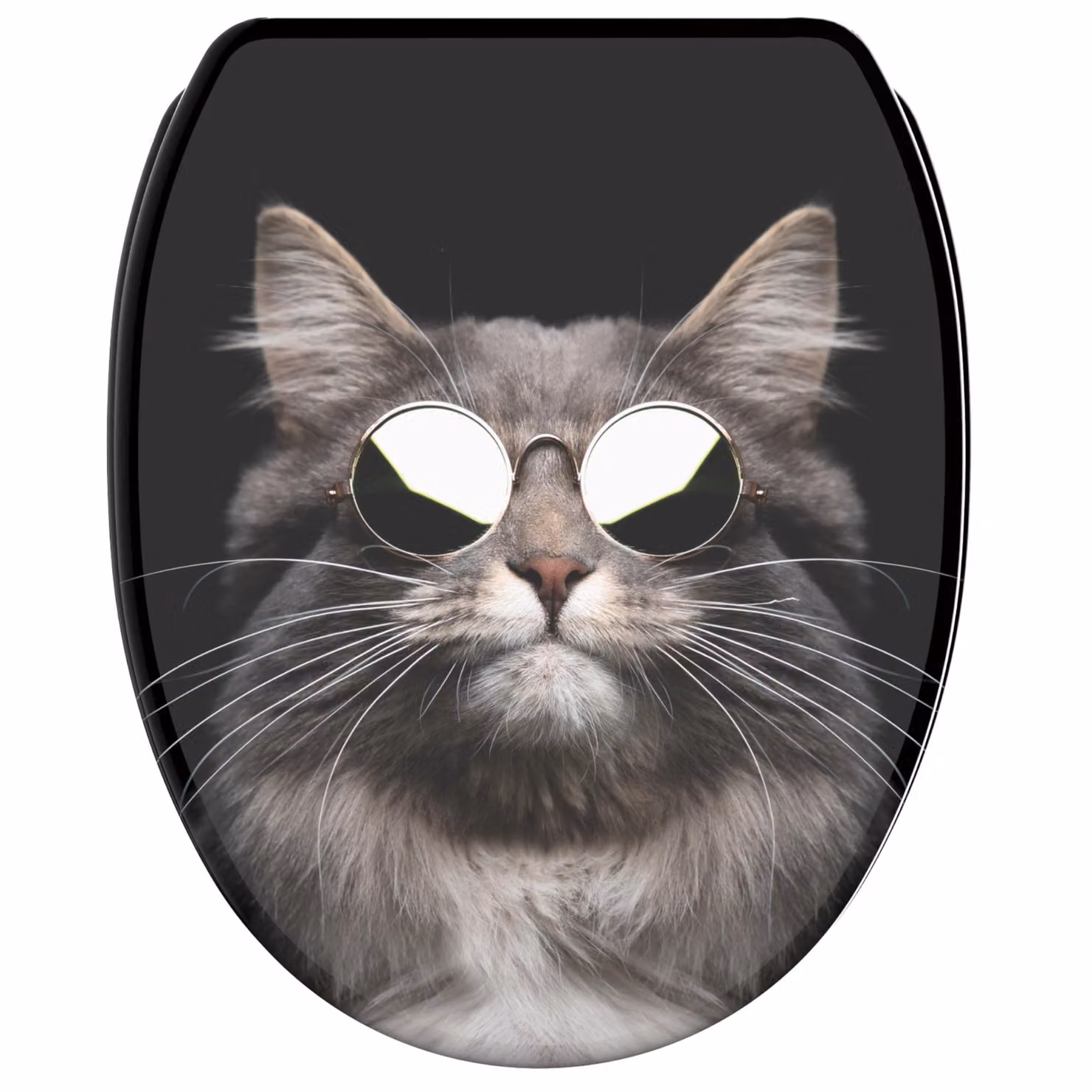 SANILO® Sedile WC con chiusura ammortizzata e chiusura rapida Cool Cat, coperchio WC direttamente dal produttore, coperchio WC, sedile WC, coperchio WC, sedile WC