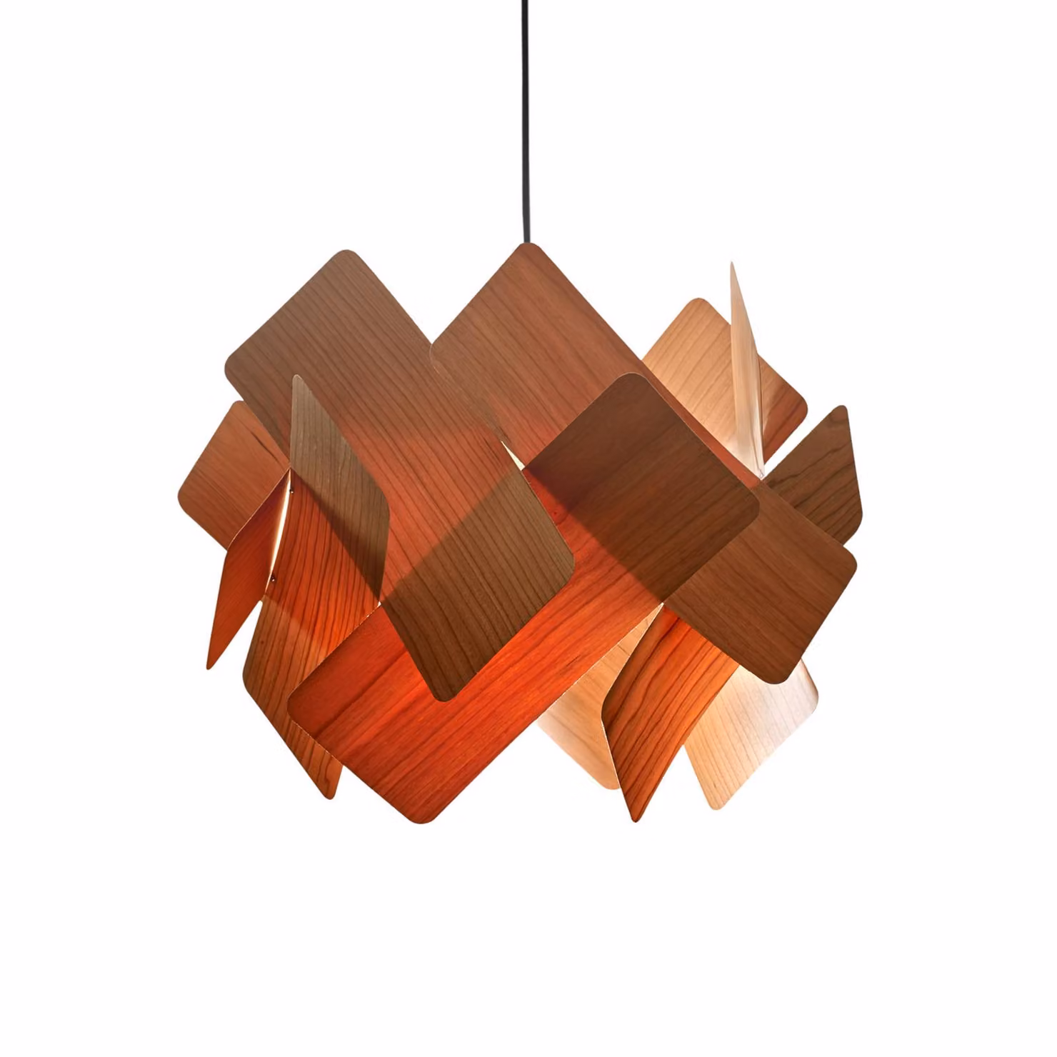 LZF LAMPS Lampada a sospensione Escape, dimmerabile, Legno chiaro, Soggiorno / Sala da pranzo, Legno, Design, Lampada a sospensione