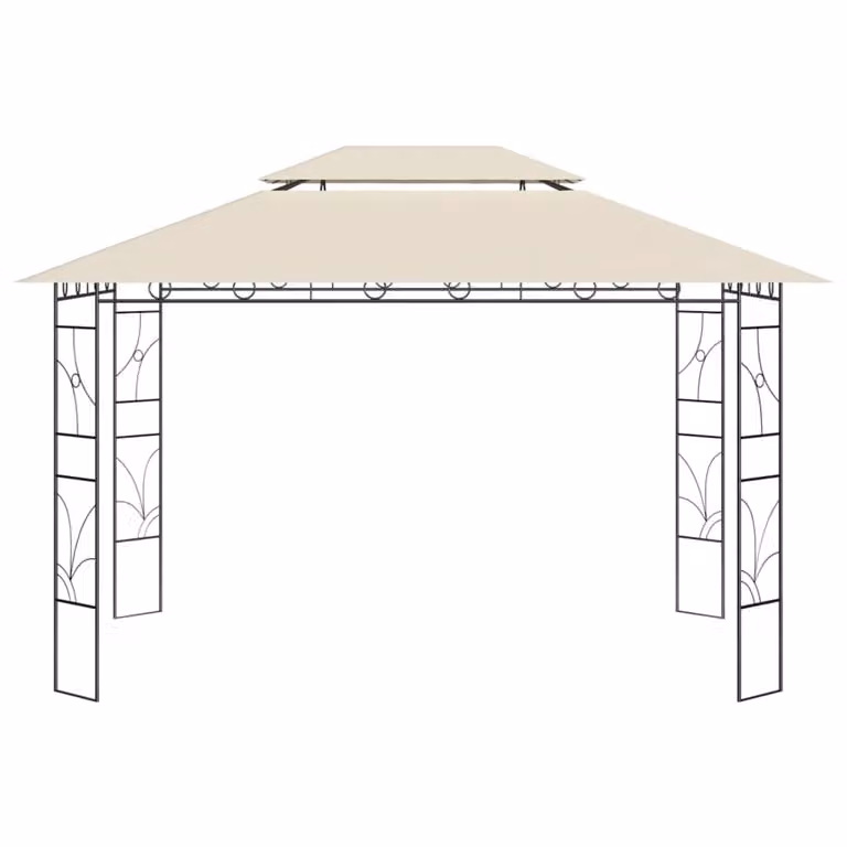 Gazebo 4x3x2,7 m Crema 160 g/m²