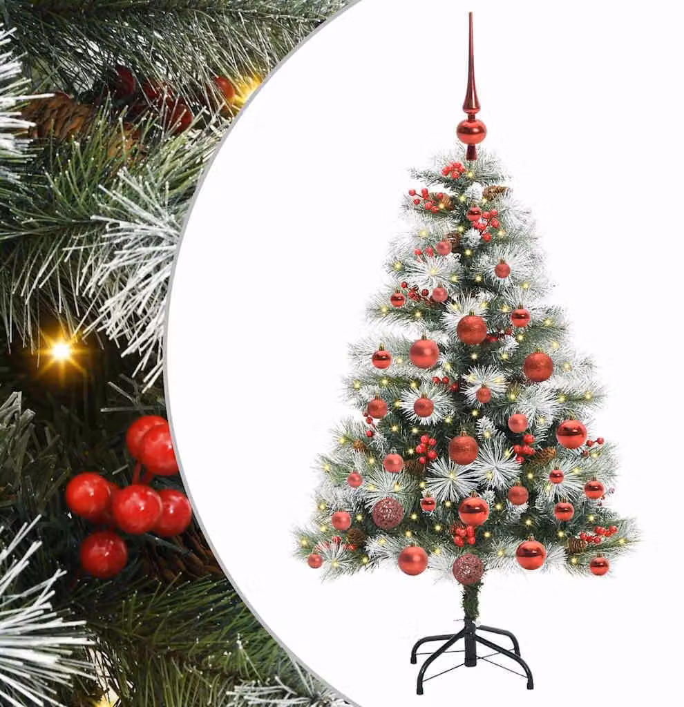 Albero di Natale artificiale, colore verde, altezza 120 cm