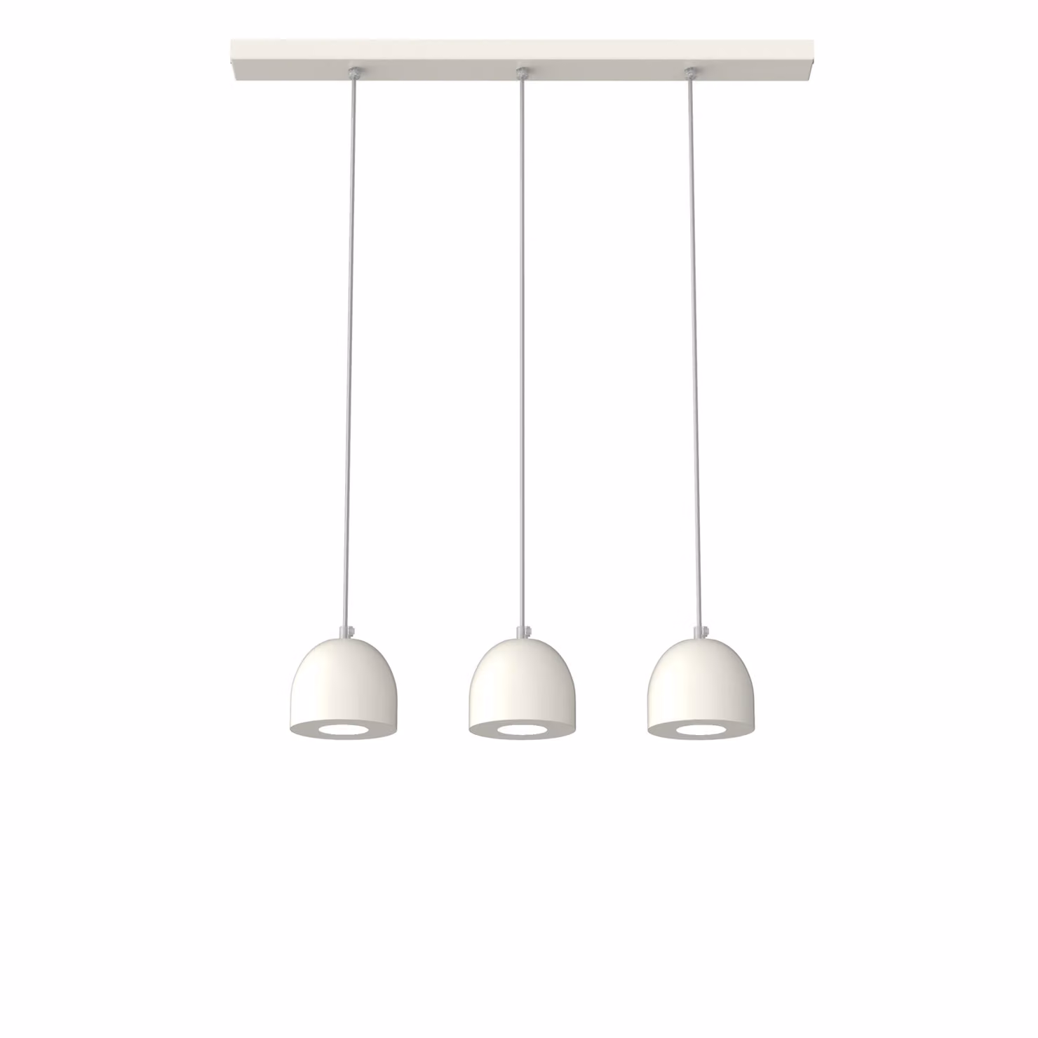 Lampada A Sospensione Campanella Linear X3 Monocolore Lucida