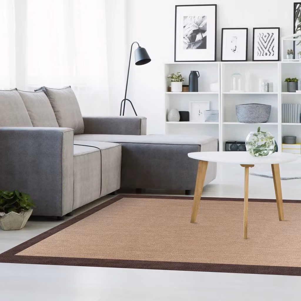 Tappeto Storesdeco beige e marrone in poliestere antiscivolo L: 120 cm x P: 180 cm – 2