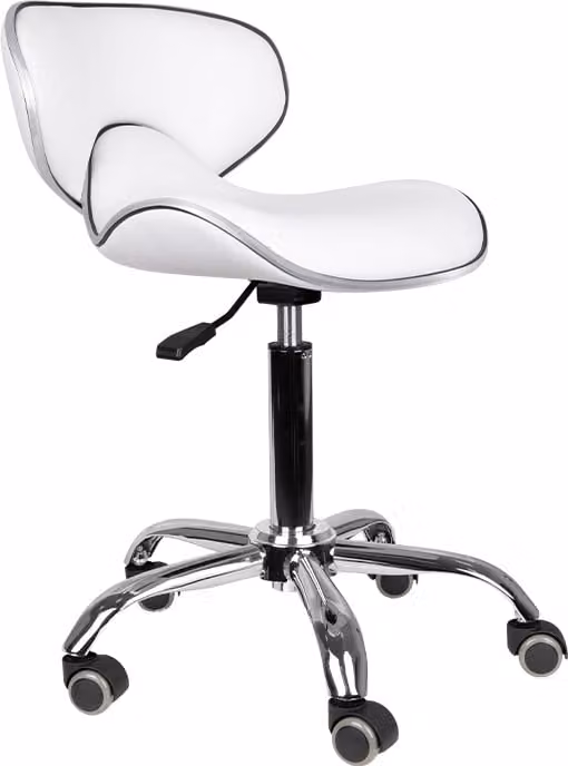 Sgabello cosmetico Gabbiano Q-4599 Bianco