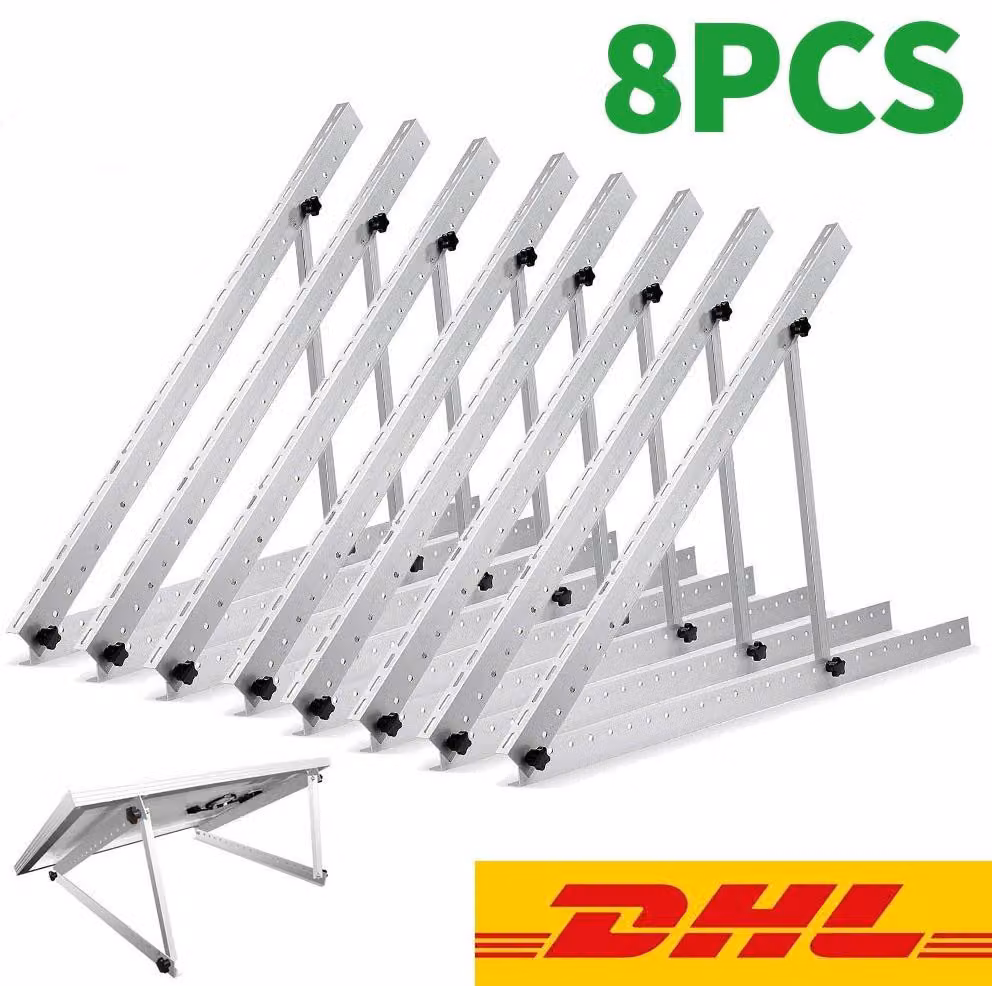 8PCS PV supporto 48 pollici 118cm pannello solare modulo solare 0°-90° elevazione balcone centrale elettrica supporto solare fotovoltaico