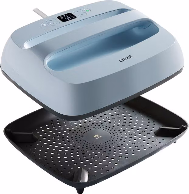 Termopressa Cricut EasyPress 3 Blu con piastra antiaderente in ceramica, dimensioni 25 x 30 cm