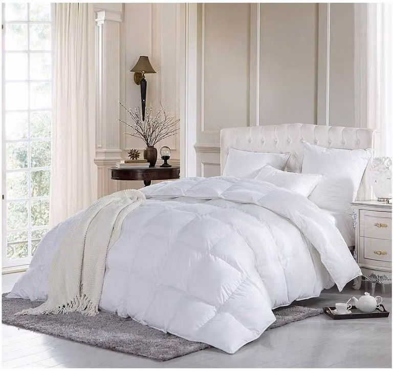 Piumino in piume e ovatta, 13,5 tog, qualità alberghiera, Super King, 260x220 cm, bianco