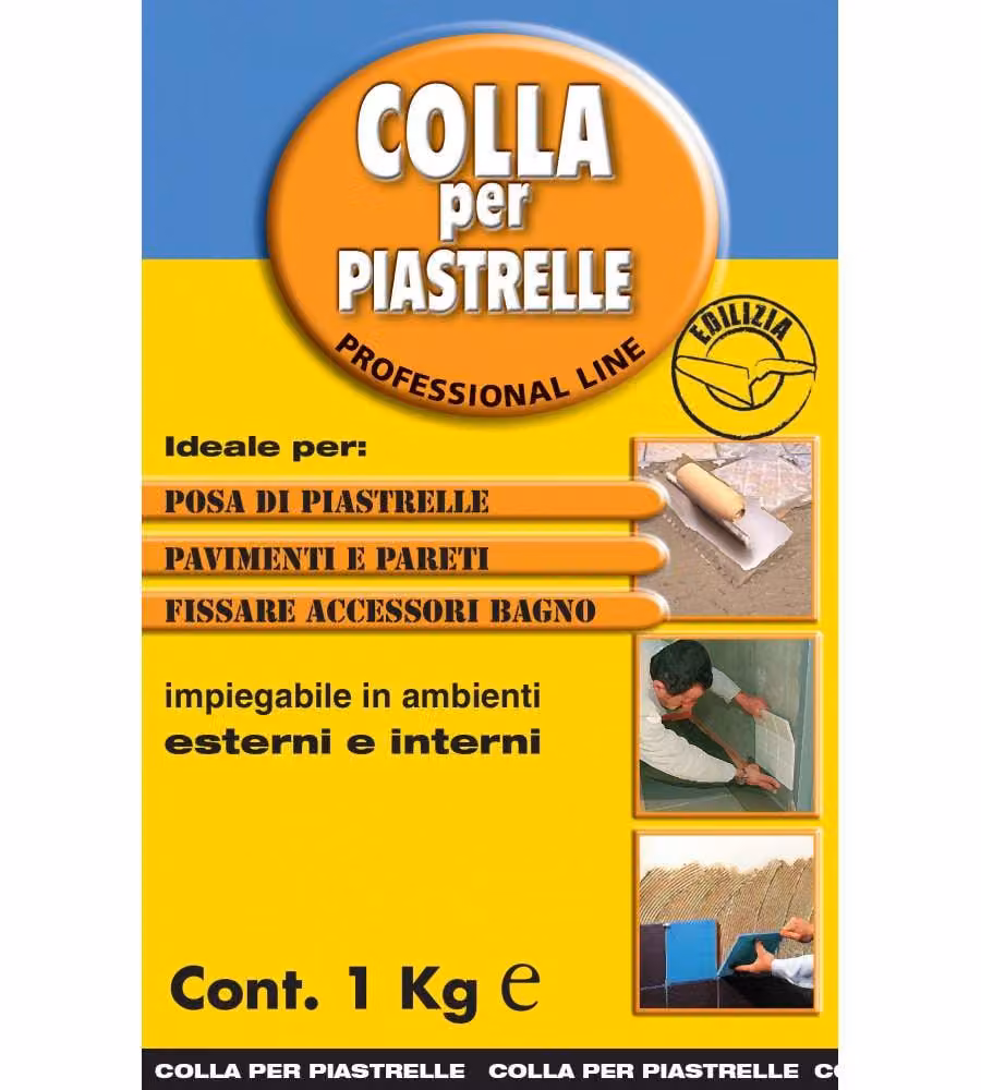 Colorchimica Colla per Piastrelle - 1 kg - Ideale Interni/Esterni