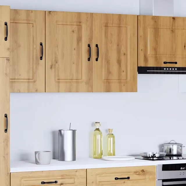 Pensile da Cucina-Mobile Cucina da Parete Kalmar Rovere Artigianale Legno Multistrato 777064