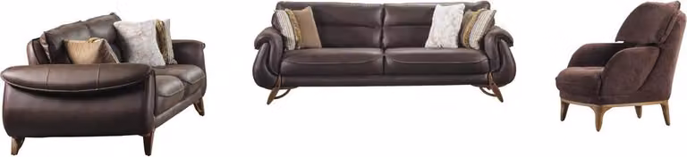 Sofa 3-Sitzer Wohnzimmer Couch Komplettsofa Lounge-Garnitur Relaxgarnitur 3tlg