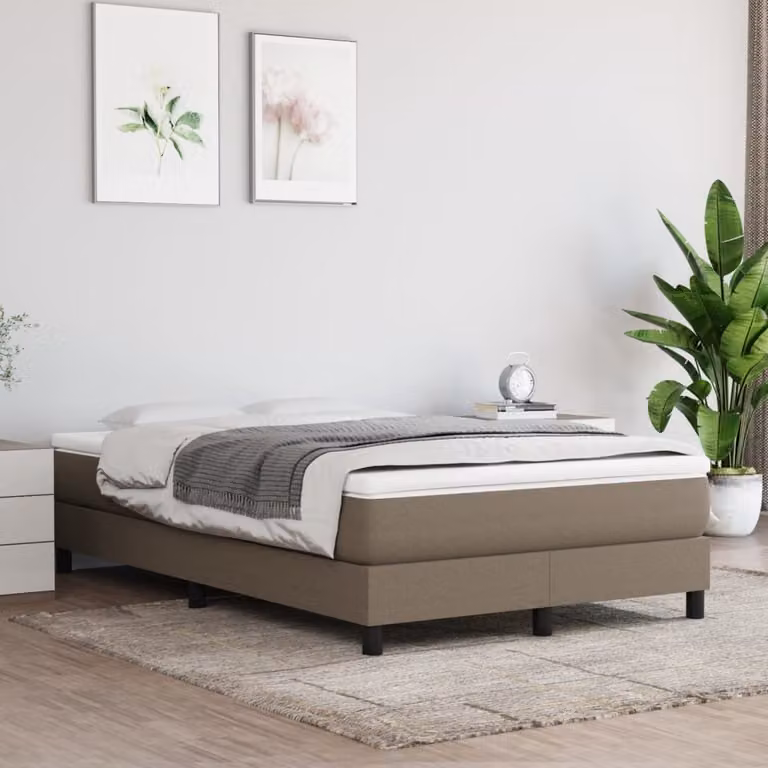Maison Exclusive - Struttura Letto a Rete a Molle Tortora 120x200 cm Tessuto