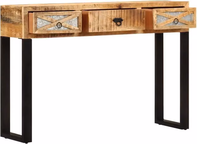 Consolle | Tavolo d'Ingresso 110x30x76 cm in Legno Massello di Mango