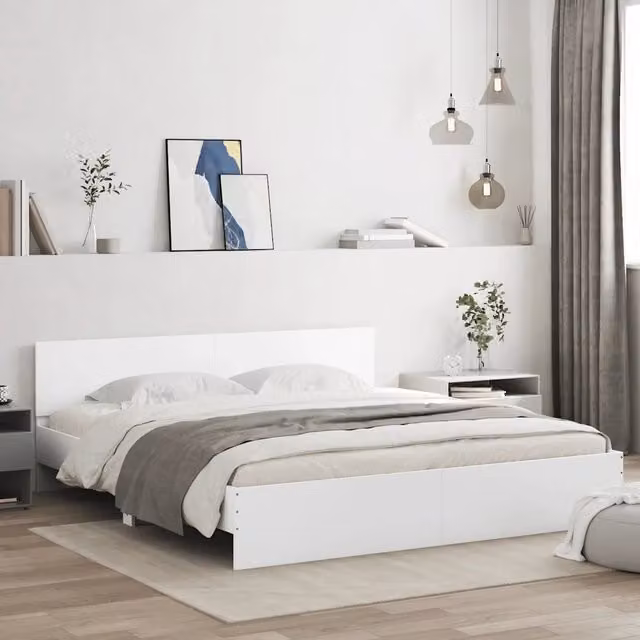 Letto con testiera vidaXL bianco L 180 cm x P 200 cm
