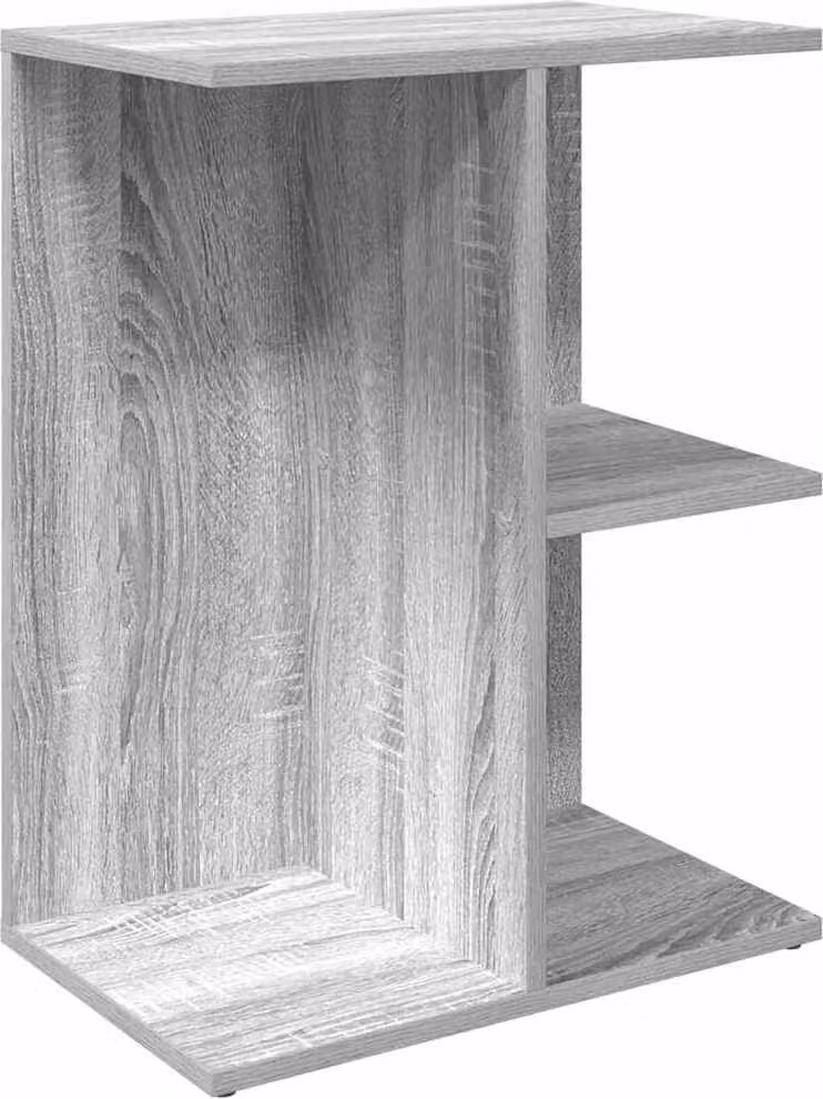 Comodino Grigio Sonoma 46,5x29x61 cm in Legno Multistrato