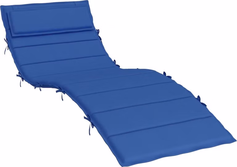 Cuscino per Lettino Blu Reale 180x60x4 cm in Tessuto Oxford