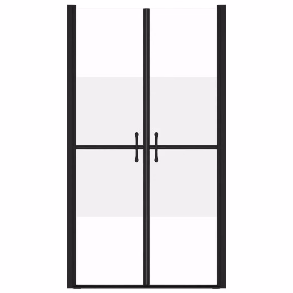 Porta doccia a nicchia con vetro ESG semi-satinato, larghezza regolabile da 83 a 86 cm e altezza 190 cm – 2