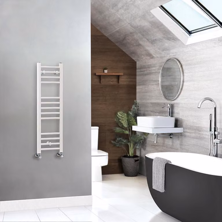 Scaldasalviette Piatto Moderno - Bianco - 1000mm x 300mm - Ive