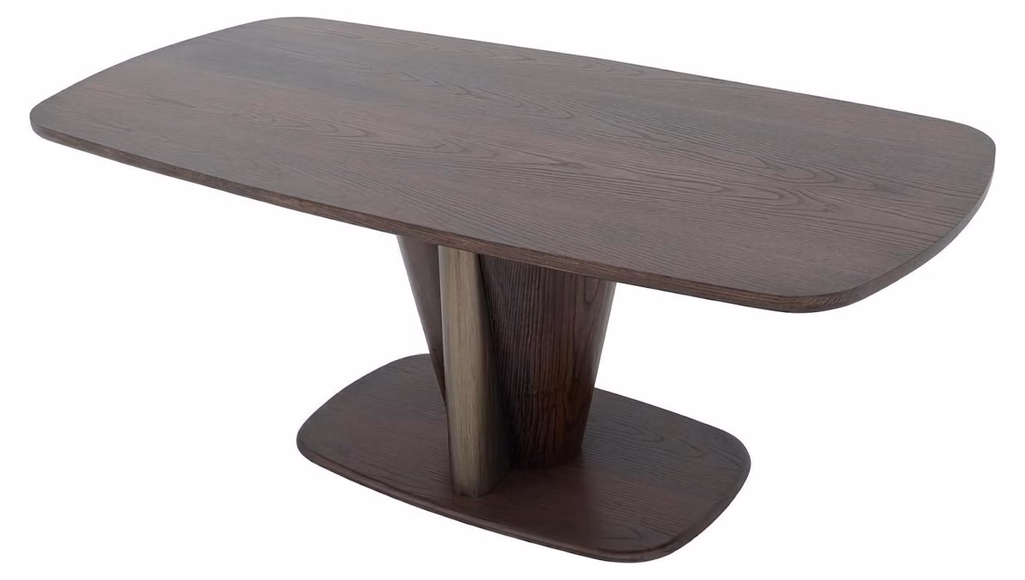 Tavolo da pranzo moderno, color marrone, confortevole, stabile, minimalista ed elegante