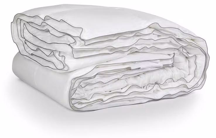 Primaviera Deluxe Percale Cotone Touch Piumino 4 Stagioni Bianco - 200X220 cm