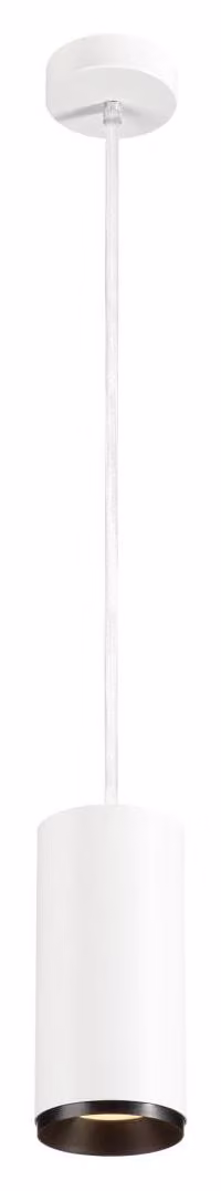 NUMINOS Lampada a sospensione LED per interni DALI SLV Dimensioni: 21,3 x 10 cm, Colore: bianco/nero, Temperatura colore: 3000 Kelvin, Angolo di emissione: 60 gradi