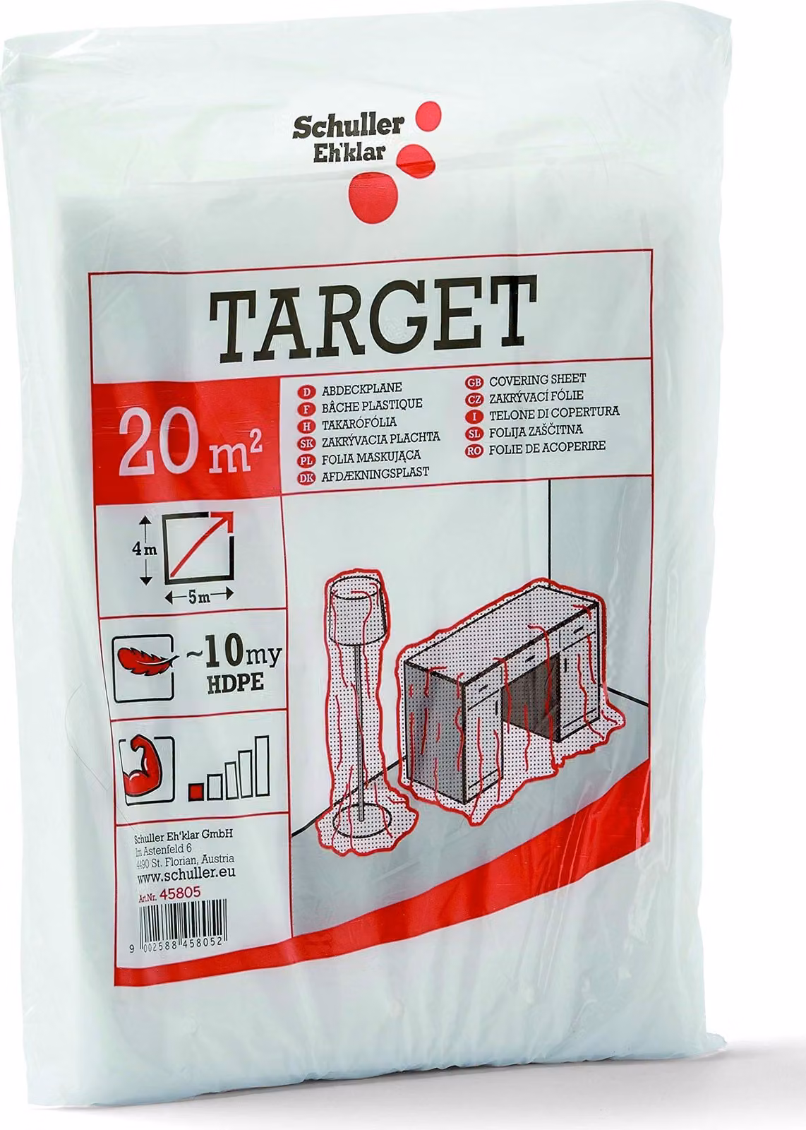 Schüller Eh'klar Foglio di copertura TARGET 4 x 5 m, ca. 10 my