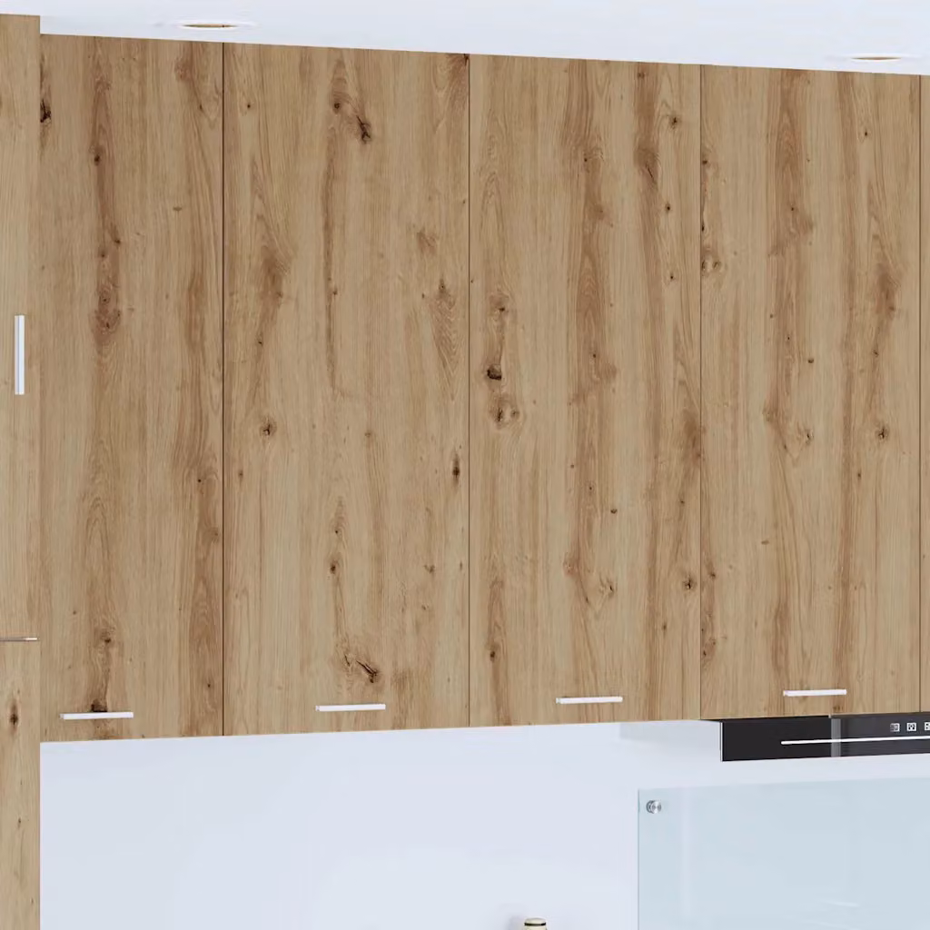 Armadio pensile da cucina moderno vidaXL in legno rovere marrone L: 80 cm, P: 31 cm, H: 100 cm